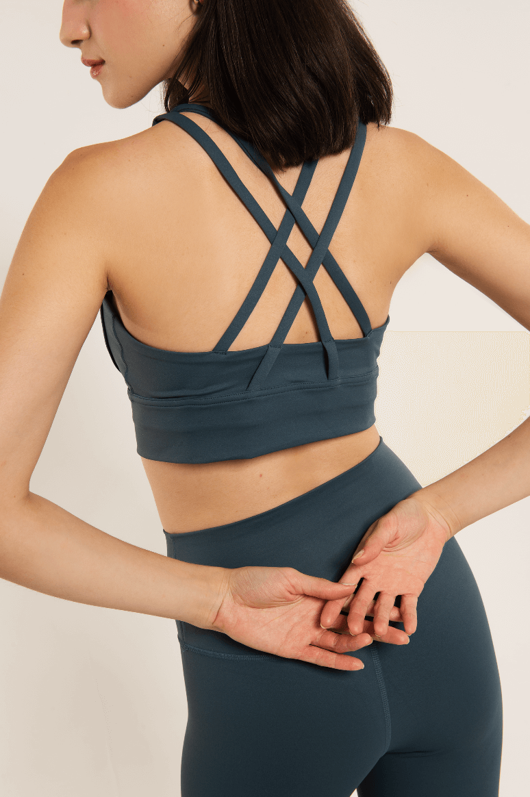 Amelia Cross Back Bra Top - Salt Society LLC