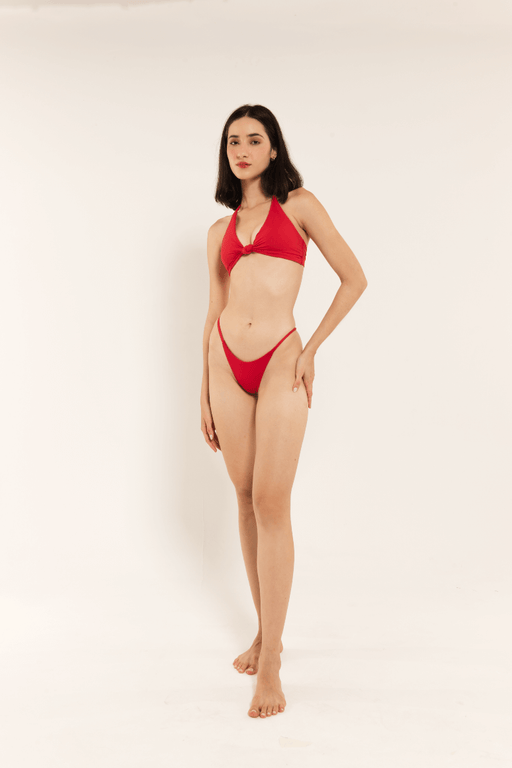 Mykonos Single-Bow Bikini Top - Salt Society LLC