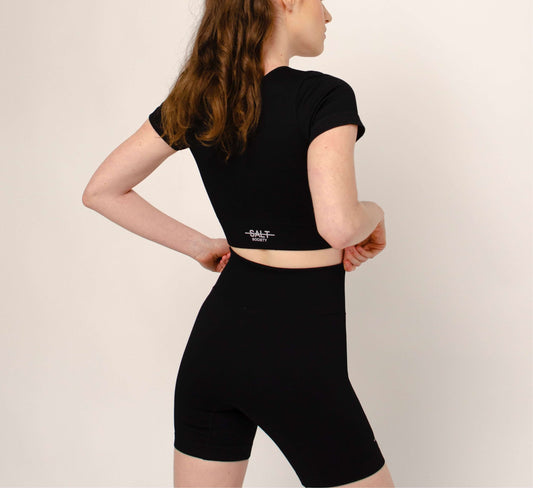 Aimee Ribbed biker Shorts - Salt Society LLC